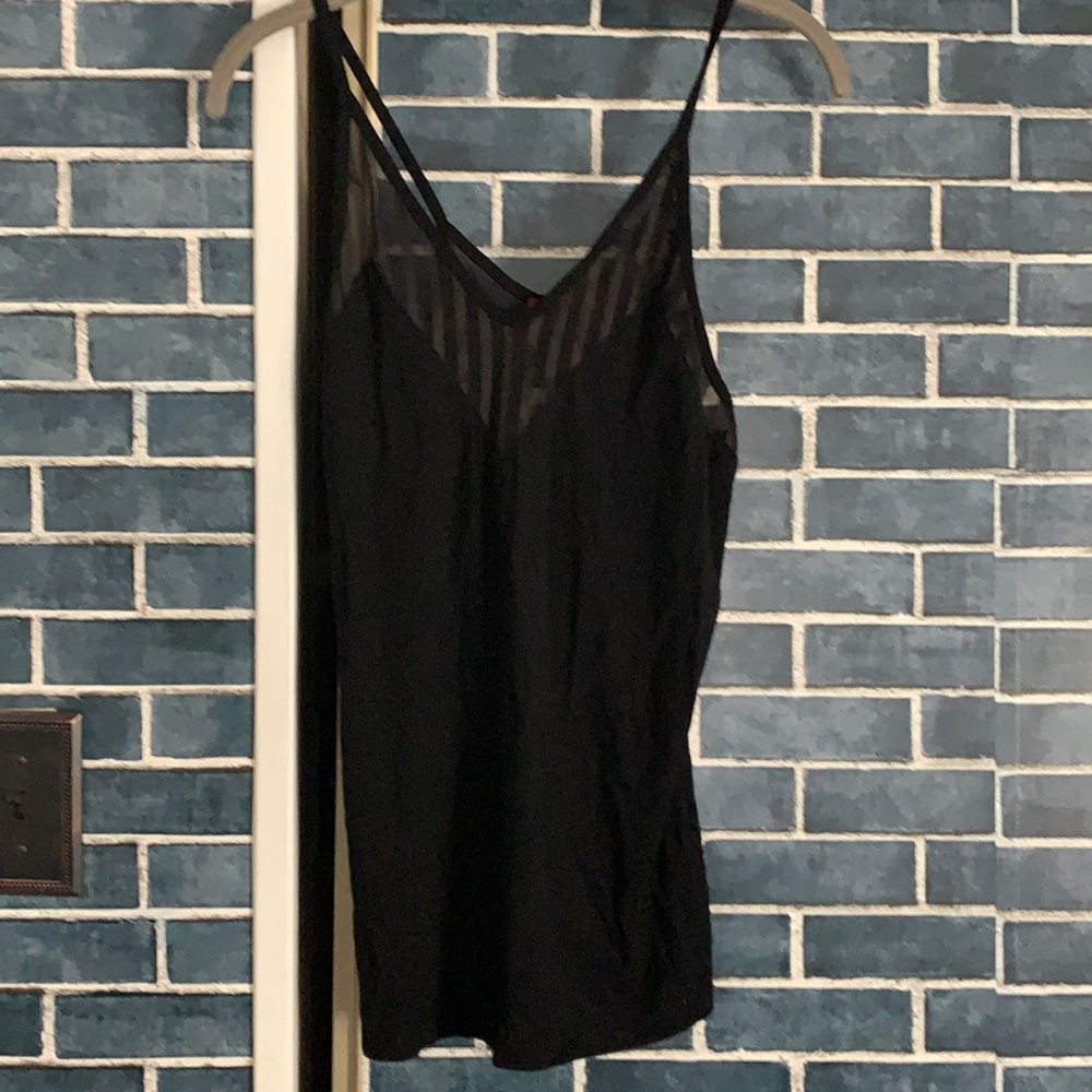 Black  sheer tank top